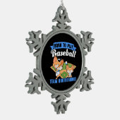 Big Brother Little Brother - Honkbalspelers Tin Sneeuwvlok Ornament (Links)