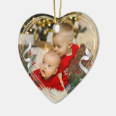 Big Brother Little Sister Love Custom Photo Keramisch Ornament (Links)