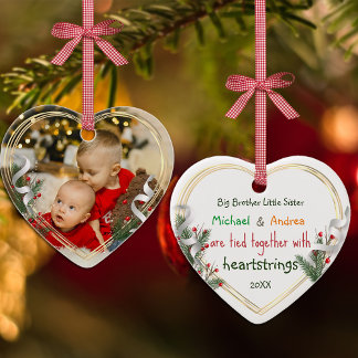 Big Brother Little Sister Love Foto Keramisch Ornament