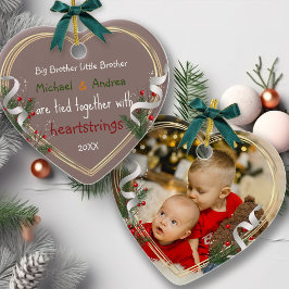 Big Brother Little Sister Quote Aangepaste foto Keramisch Ornament