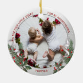 Big Brother Little Sister Warm Quote Ornament (Achterkant)