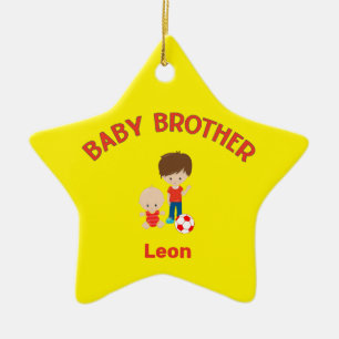 Big Brother met Baby Brother Baby Star Keramisch Ornament