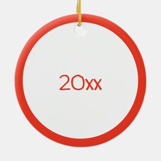 Big Brother met Baby Brother Baby's Jaar Keramisch Ornament (Achterkant)