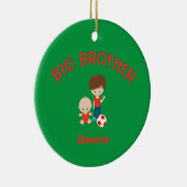 Big Brother met Baby Brother Big Bro Keramisch Ornament (Rechts)