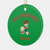 Big Brother met Baby Brother Big Bro Keramisch Ornament (Links)