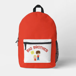 Big Brother met Baby Sister Gepersonaliseerde Naam Bedrukte Rugzak