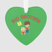 Big Brother met Baby Sister Heart Ornament (voorkant)