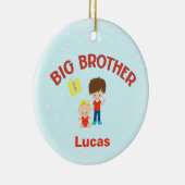Big Brother met Baby Zuster, gepersonaliseerd Keramisch Ornament (Rechts)