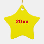 Big Brother met Baby zuster Naam Jaar Star Custom Keramisch Ornament (Achterkant)