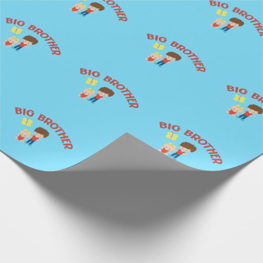 Big Brother met Baby zuster Pattern Cadeaupapier (Hoek)