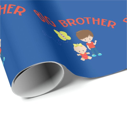 Big Brother met Baby zuster Pattern Cadeaupapier (Rol Hoek)