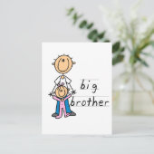 Big Brother met Baby zuster Tshirts en cadeaus Briefkaart (Staand voorkant)