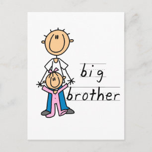 Big Brother met Baby zuster Tshirts en cadeaus Briefkaart