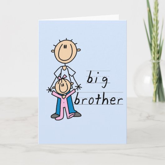 Big Brother met Baby zuster Tshirts en cadeaus Kaart (Voorkant)