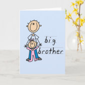 Big Brother met Baby zuster Tshirts en cadeaus Kaart (Gele Bloem)