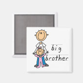 Big Brother met Baby zuster Tshirts en cadeaus Magneet (Voorkant / Achterkant)