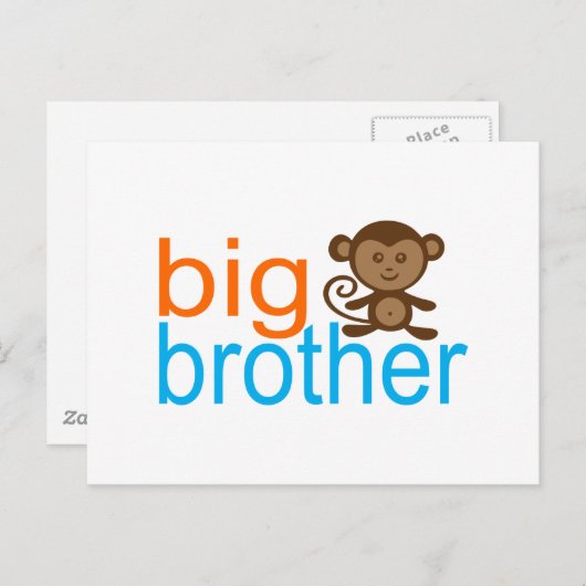 Big Brother Monkey Briefkaart (Voorkant / Achterkant)