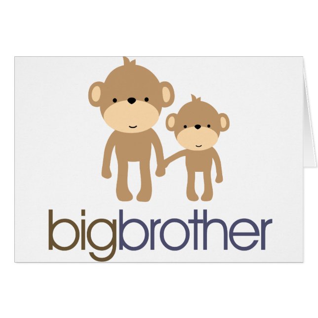 Big Brother Monkey T-shirt (Voorkant Horizontaal)