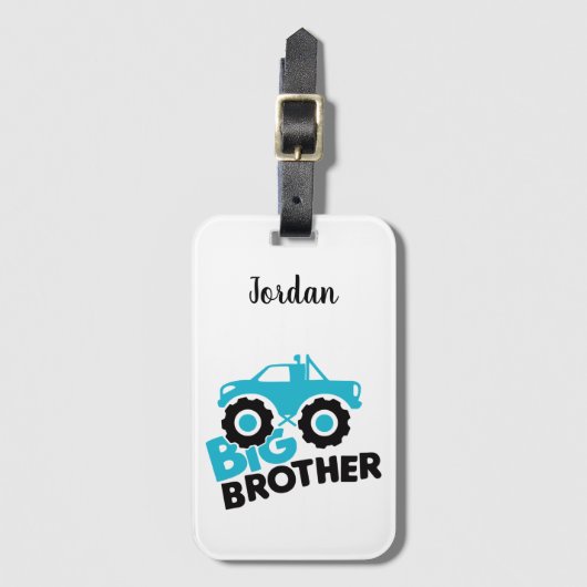 Big Brother Monster Truck Bagagelabel (Voorkant (verticaal))