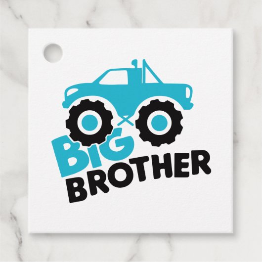 Big Brother Monster Truck Bedankjes Labels (Voorkant)