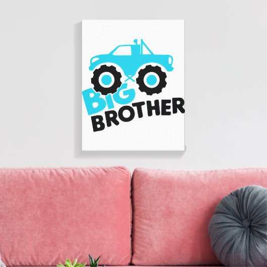 Big Brother Monster Truck Canvas Afdruk (Insitu (Woonkamer))