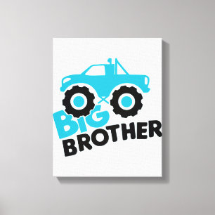 Big Brother Monster Truck Canvas Afdruk