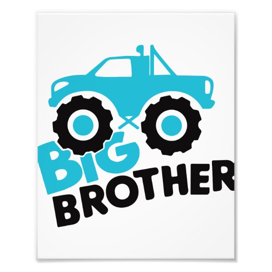 Big Brother Monster Truck Foto Afdruk (Voorkant)