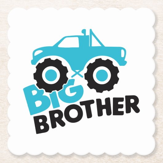 Big Brother Monster Truck Kartonnen Onderzetters (Voorkant)