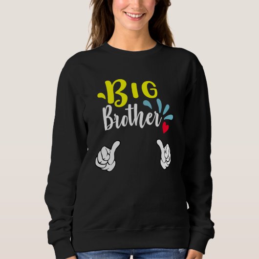 Big Brother New Born Baby Older Brother Trui (Voorkant)