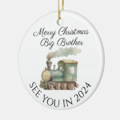 Big Brother nieuwe baby zwangerschap aankondiging  Keramisch Ornament (Links)