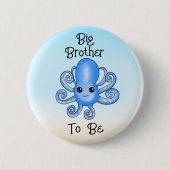 Big Brother | Octopus onder het Zee Ronde Button 5,7 Cm (Voorkant)