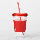 Big Brother of Little Brother Raccoon op maat Acryl Drinkbeker (Links)