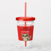 Big Brother of Little Brother Raccoon op maat Acryl Drinkbeker (Voorkant)