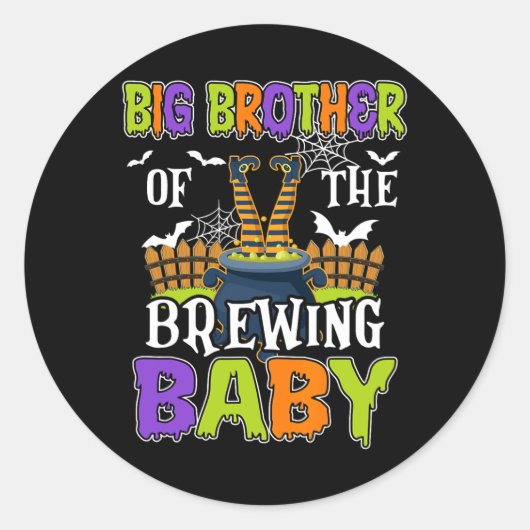 Big Brother Of The Brewing beroemd gemaakt door Ha Ronde Sticker (Voorkant)