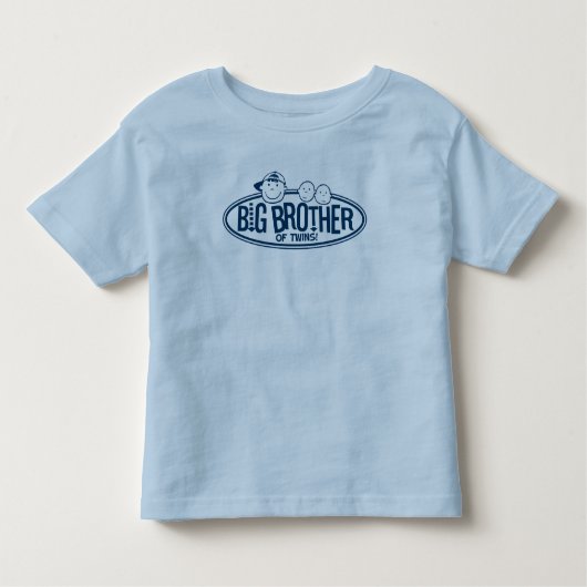 Big Brother of Twins T-shirt voor peuters (Voorkant)