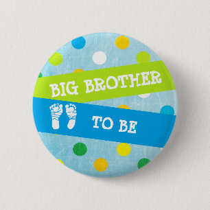 Big Brother om Baby shower Button te zijn