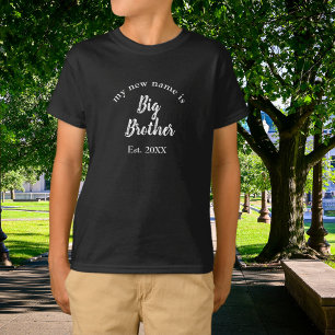 Big Brother Oprichtingsjaar Witte Nieuwe Broer of T-shirt