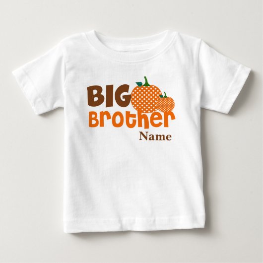 Big Brother Pumpkin gepersonaliseerd Shirt (Voorkant)