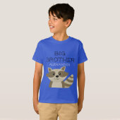 Big Brother Raccoon Animal Boys Sibling Boys T-shirt (Voorkant volledig)