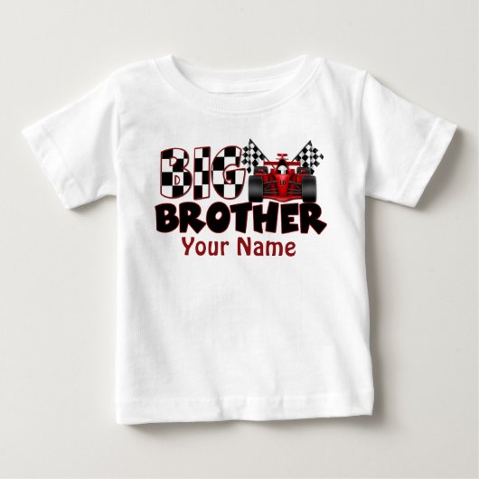 Big Brother raceauto gepersonaliseerd T-Shirt (Voorkant)