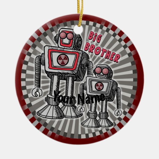 Big Brother Robot custom ornament (Voorkant)