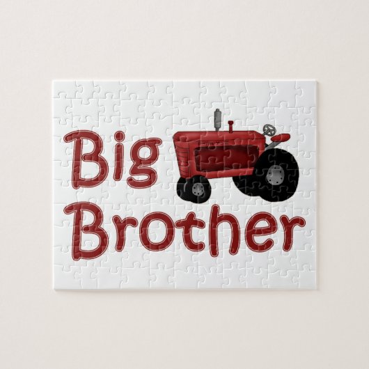 Big Brother Rode Tractor Legpuzzel (Horizontaal)