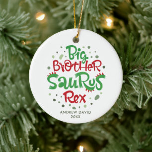 Big Brother Saurus Rex persoonlijke dinosaurus T-R Keramisch Ornament