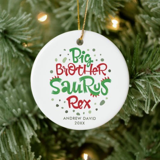 Big Brother Saurus Rex persoonlijke dinosaurus T-R Keramisch Ornament (Boom)