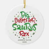 Big Brother Saurus Rex persoonlijke dinosaurus T-R Keramisch Ornament (Voorkant)