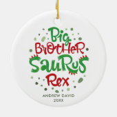 Big Brother Saurus Rex persoonlijke dinosaurus T-R Keramisch Ornament (Achterkant)