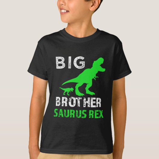 Big Brother Saurus Rex Shirt Funny Dino T-shirt (Voorkant)