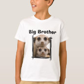 Big Brother schattig stokstaartje design T-Shirt (Voorkant)