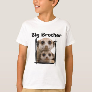 Big Brother schattig stokstaartje design T-Shirt