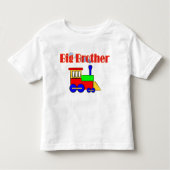 Big Brother Schattigee kleurrijke treinmotor Kinder Shirts (Voorkant)